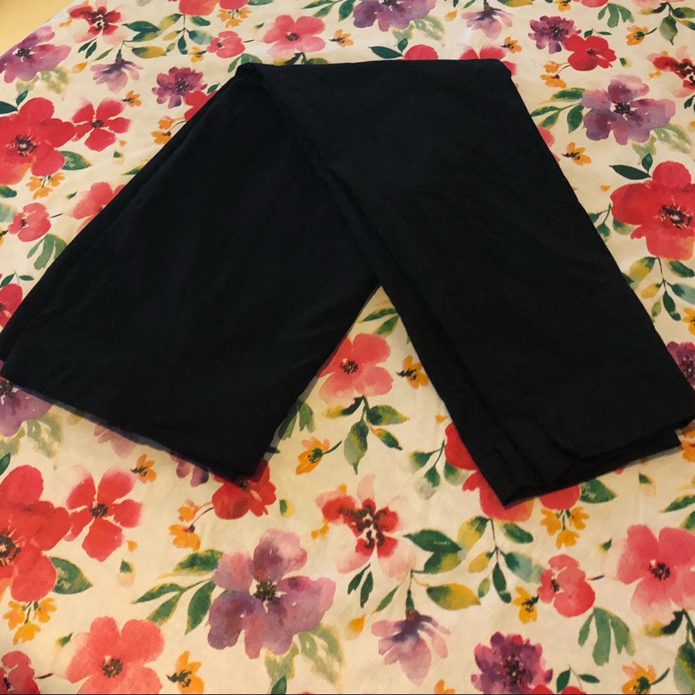Black Stretch Ankle Pants